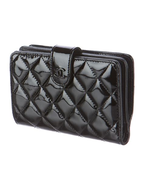 chanel zip pocket wallet in quilted patent calfskin|Wallets on Chain .